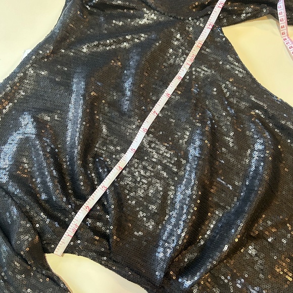 Parker Black Sequined Cocktail Dress - Picture 8 of 10